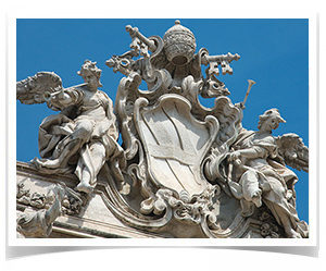fontana di trevi stemma vaticano