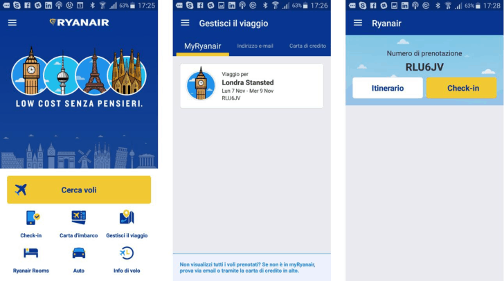 SCARICARE CARTA IMBARCO RYANAIR