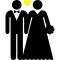 icona con coppia di sposi