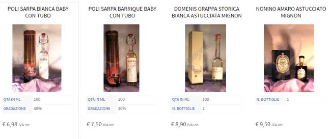bottiglie mignon invito party