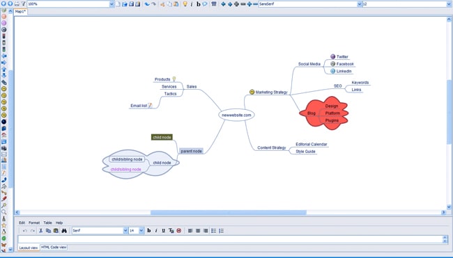 Freemind (Windows/Mac/Linux)