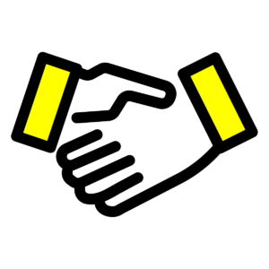 icona stretta di mano