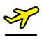 icona aereo che decolla