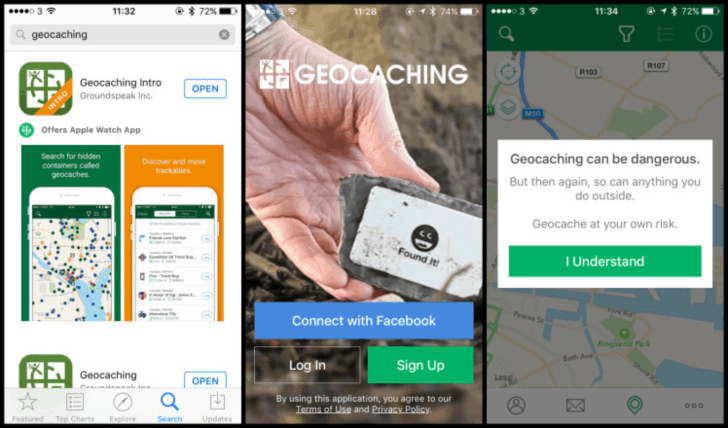 Geocaching app iphone