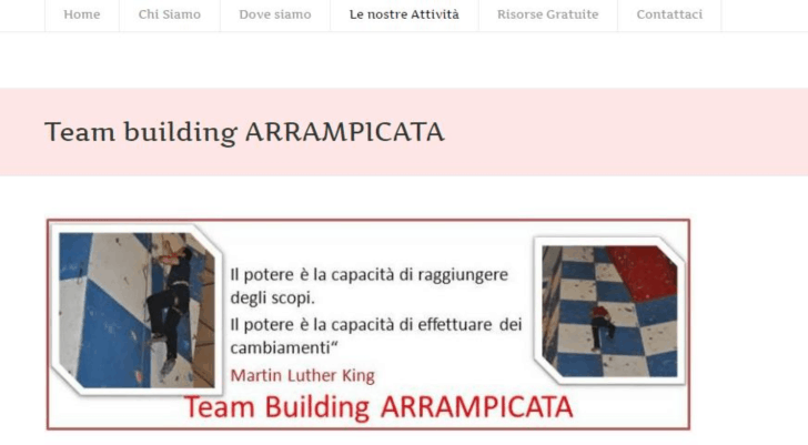 Team building arrampicata