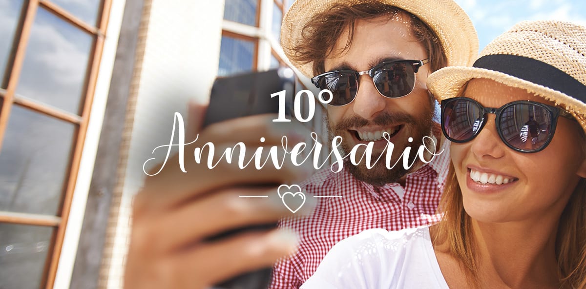 Come festeggiare l&#8217;Anniversario di 10 anni di matrimonio