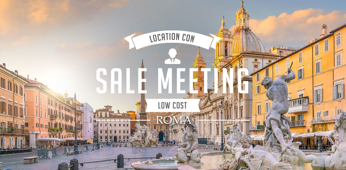 Sale meeting low cost a Roma