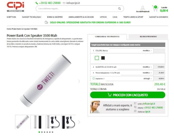 cipi gadget personalizzabili