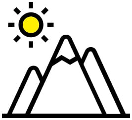 montagna icona montagna