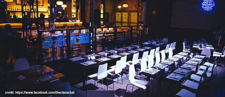 The Class tavoli apparecchiati