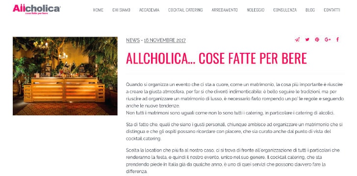 Homepage Sito Allcholica