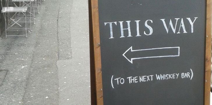 Indicazione per il bar
