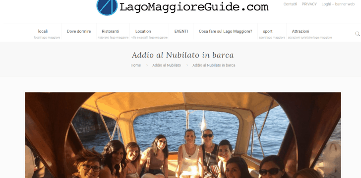 LagoMaggioreguide.com Home di LagoMaggioreguide.com per addio al nubilato in barca