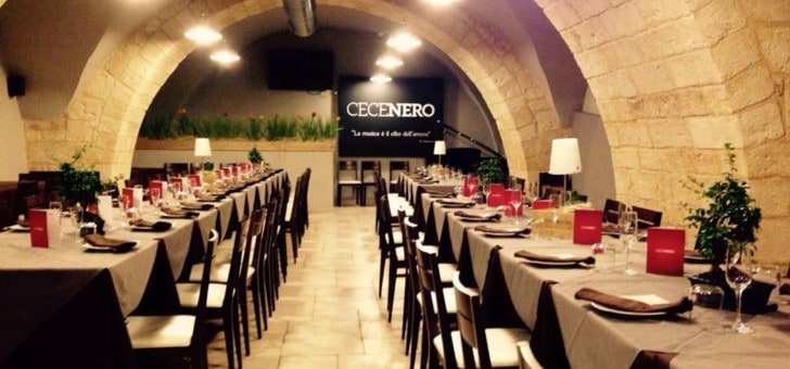 Cecenero interno con tavoli Cecenero