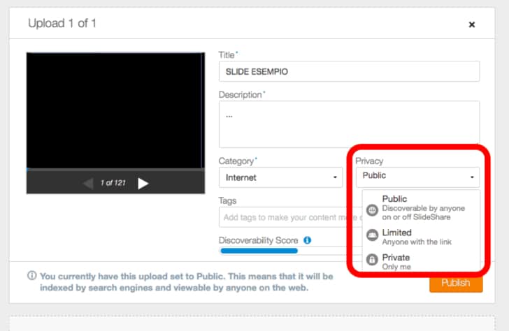 SCARICARE DA SLIDESHARE SENZA REGISTRARSI