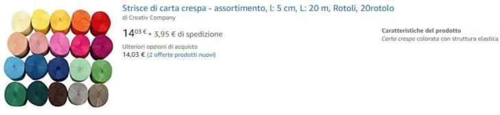 strisce carta crespa