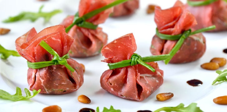 Fagottini di bresaola e formaggio