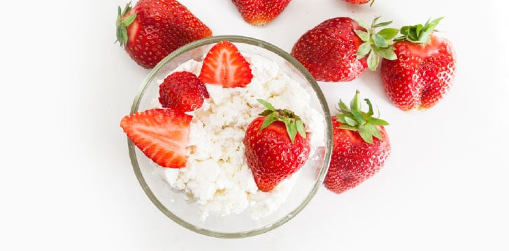 Ricotta con fragole