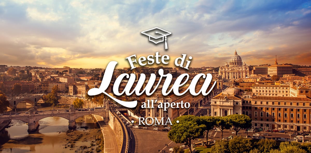 Festa di laurea all&#8217;aperto a Roma