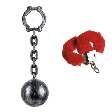 Palla al piede e manette Palla al piede e manette per addio al celibato